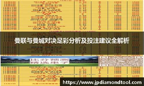 曼联与曼城对决足彩分析及投注建议全解析